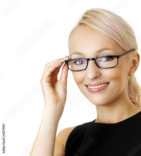 Woman with glasses