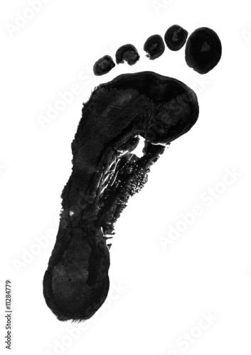 Принти на полотні Carbon footprint