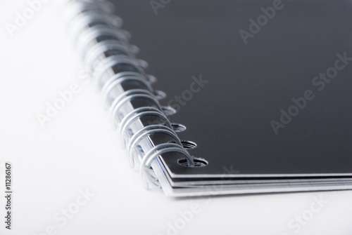 a black ring binder