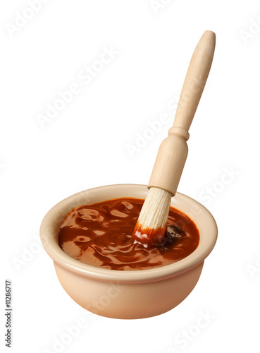 Barbecue Sauce with a clipping path.