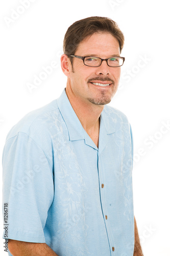 Handsome Man Wearing Glasses photo