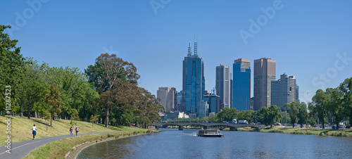Fotografía Melbourne skyline along the Yarra River