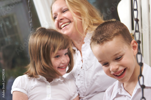 Mother and Two Children