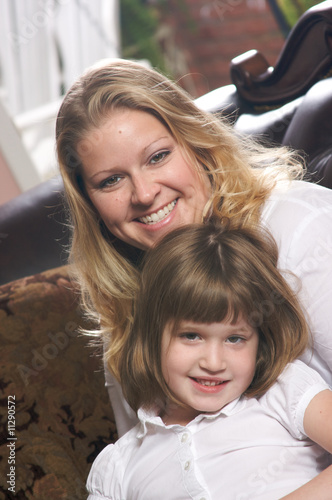 Young Mother and Daughter