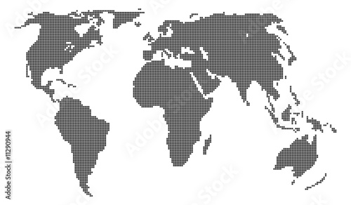 digital map of the world
