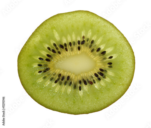 Bild auf Leinwand kiwi cut, on white