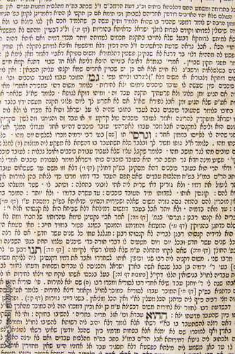 talmud sheet as a background
