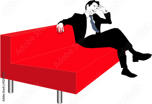 businessman relaxing