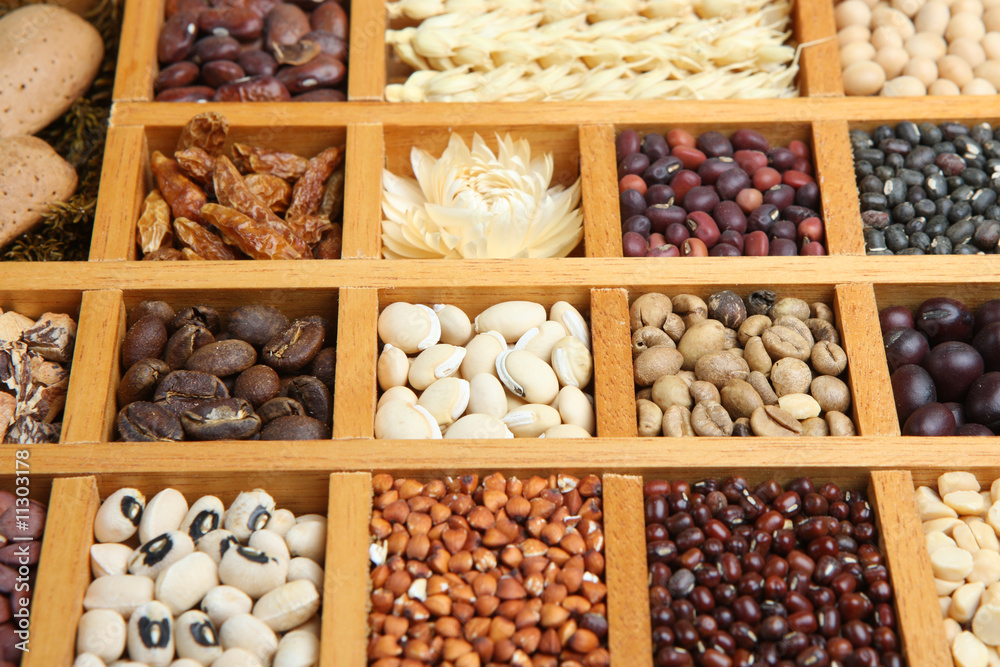 Indian spices, beans and seeds Indian spices, beans and seeds