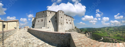 Canvas Forte di San Leo, Marche, Italia