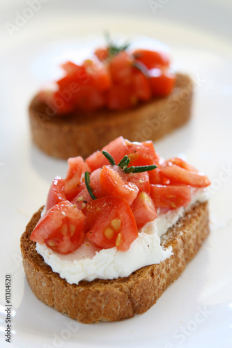 Bruschetta with Goat Cheese