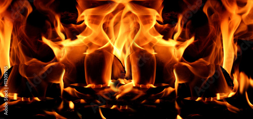 Flames or fire for background