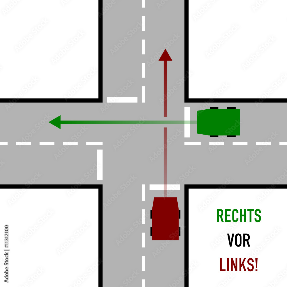rechts vor links! Adobe Stock
