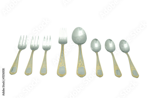 complete silverware set