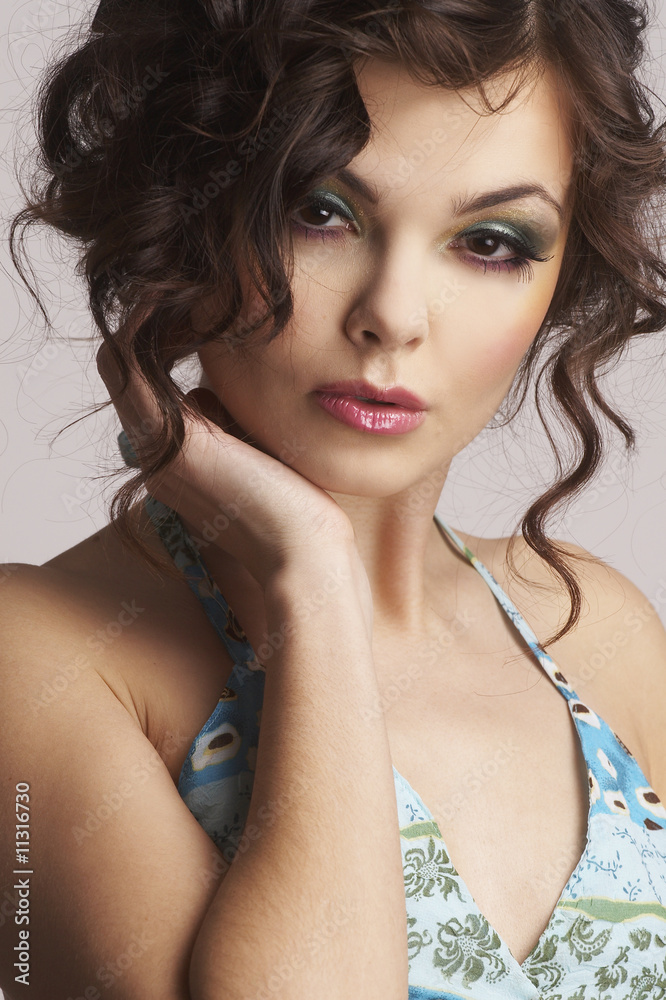 Portrait of sexy woman with beautiful make-up Portrait of sexy woman with beautiful make-up