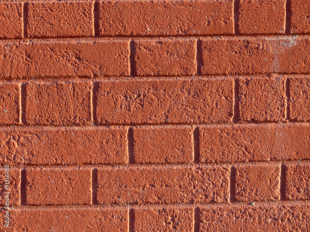 Obraz premium ..red wall from the rectangular brick