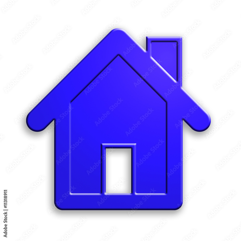 plastic house icon. clipping path. plastic house icon. clipping path.