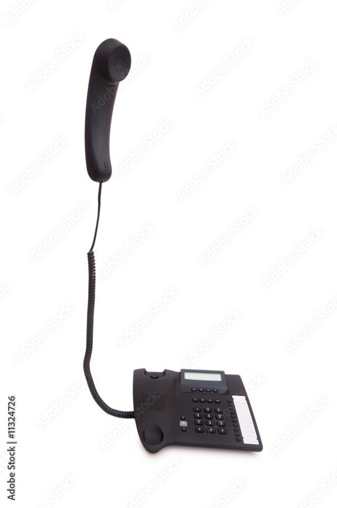 Office phone isolated on the white background Office phone isolated on the white background