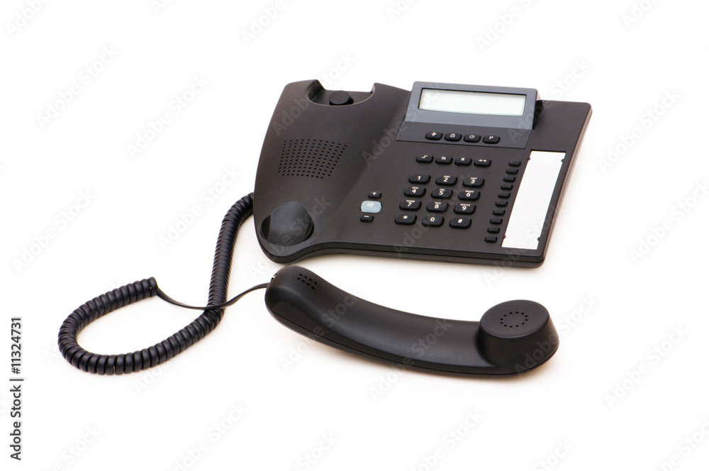 Office phone isolated on the white background Office phone isolated on the white background