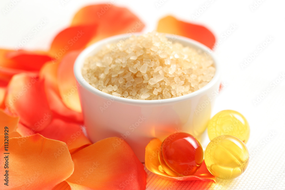 bath salt with rose petal bath salt with rose petal