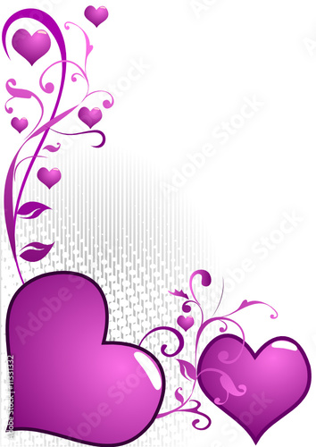 coeurs roses