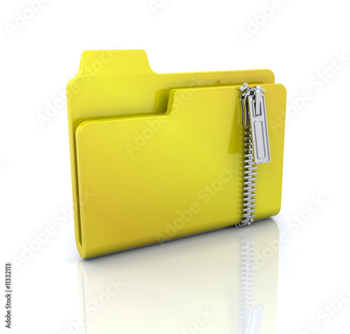 Zipped folder icon photo