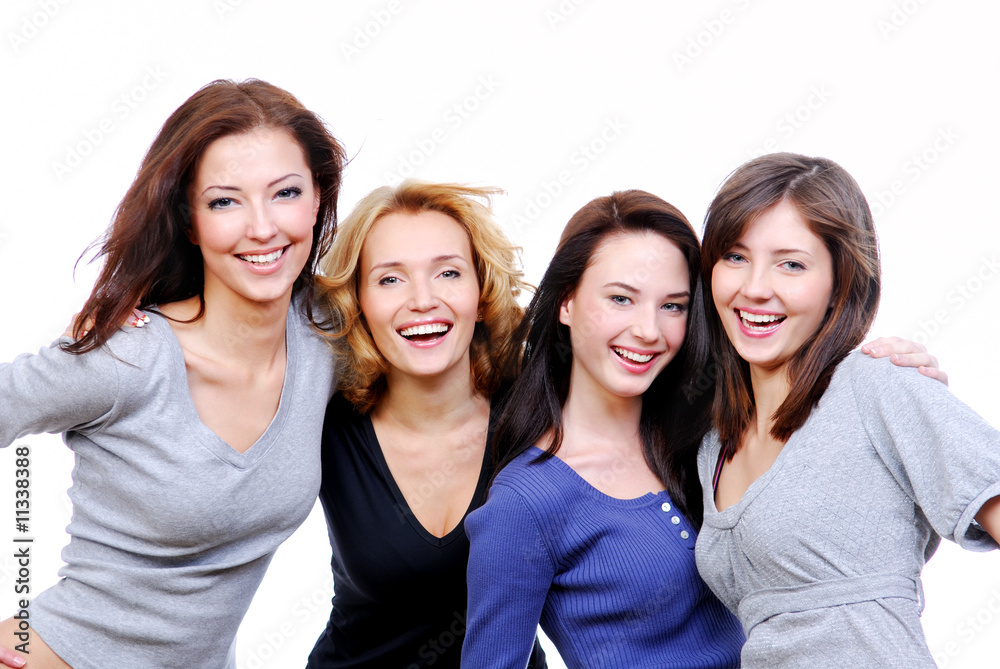 © Valua Vitaly - four sexy, beautiful young happy women