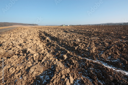 Champ labouré,Aisne,picardie