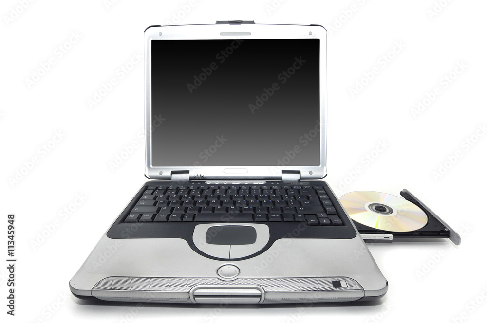 Laptop and CD Laptop and CD