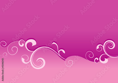 pink curves backdrop