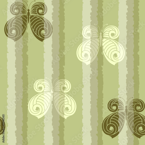Seamless with butterflies