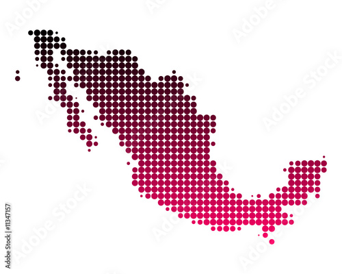 Karte von Mexiko