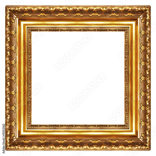 Bild auf Leinwand golden frame