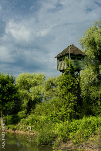Observation tower in Danube Delta