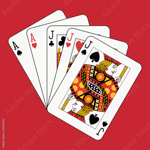 Full house jacks aces on red
