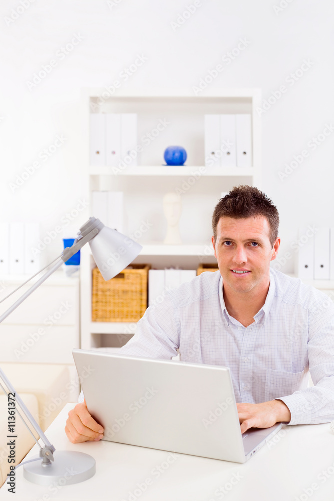 Business man working at home
