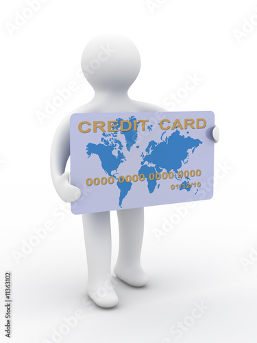 businessman with a credit c...