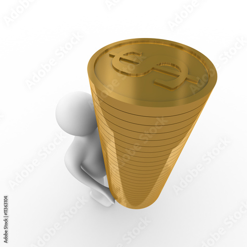 man with money for a white ...