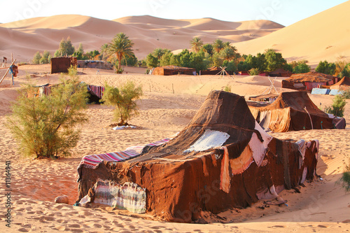 Obraz na plátne The nomad (Berber) tent in the Sahara, Morocco