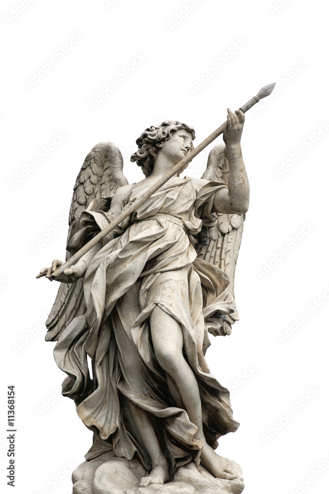 Fototapeta premium anioł na moście „Ponte Sant Angelo” w Rzymie we Włoszech
