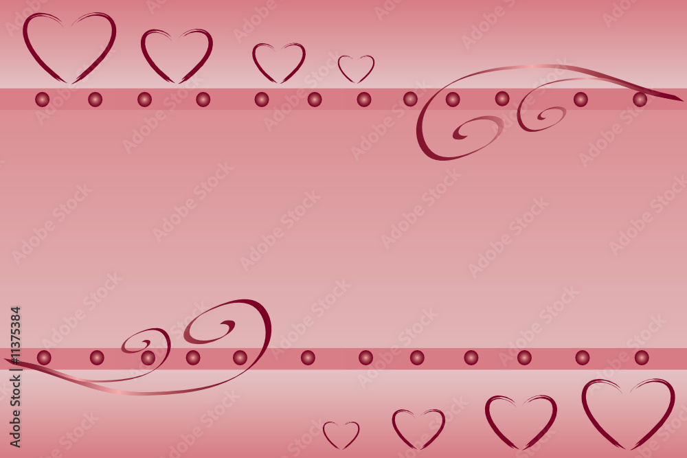 A valentines background with with room for text