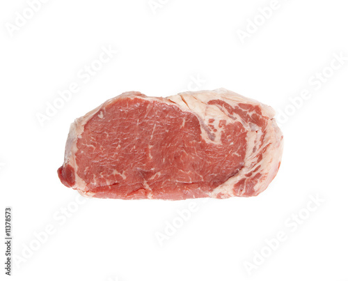 top view of a rib eye steak