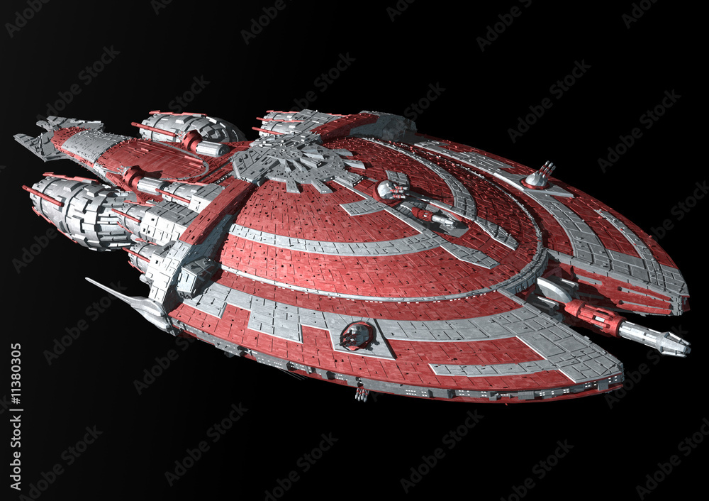 Naklejka premium capital starship