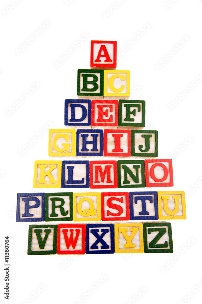 Alphabet learning blocks Alphabet learning blocks