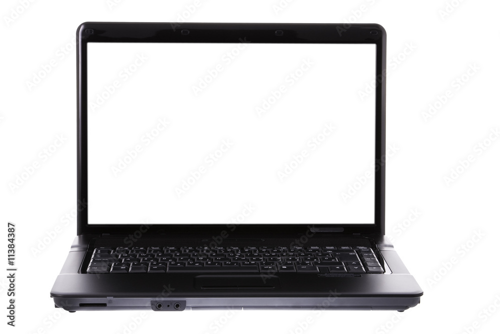 Laptop on white Laptop on white