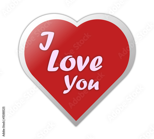 Heart Symbol With Love Written On It