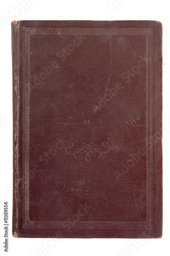 Antique book isolated on white.