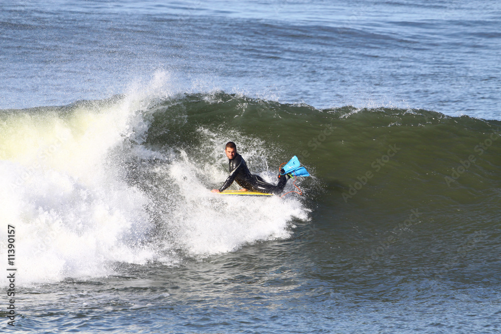 bodyboard en action