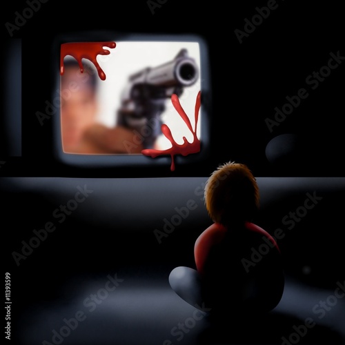 violenza in tv photo