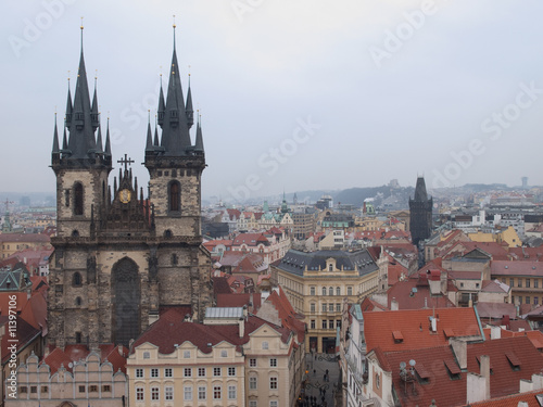 Nuestra Señora de Tyn y panorámica de Praga